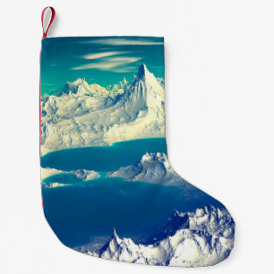 Alien Planet - 3D ed Computer Artwork. Rocks and s Small Christmas Stocking