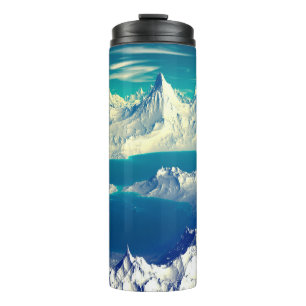 Alien Planet - 3D ed Computer Artwork. Rocks and s Thermal Tumbler