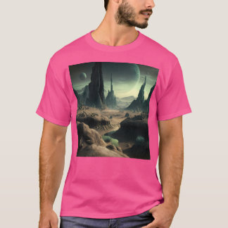 Alien Planet Landscape T-Shirt