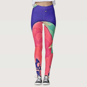 Alien Planet Retro Sci-Fi Leggings