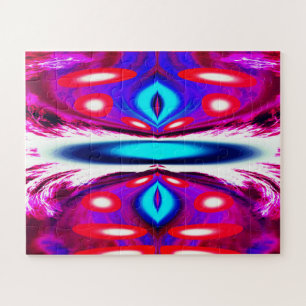 Alien planet splashdown space travel art jigsaw puzzle