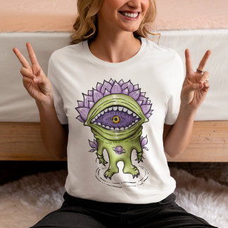 Alien Plant Character – Weird Astronaut Creature T-Shirt