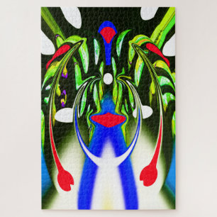 Alien plant life form art jigsaw puzzle