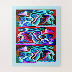 Alien plants art jigsaw puzzle