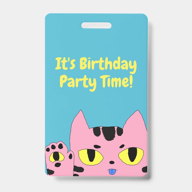 Alien Pocket Cat ID Badge (Front)