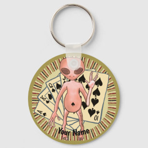 Alien Poker  keychain