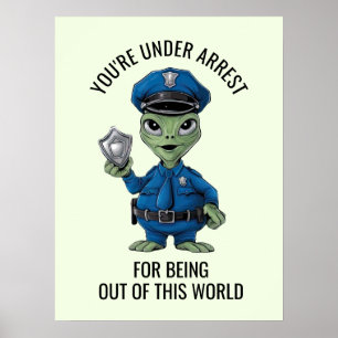 Alien Policeman Poster