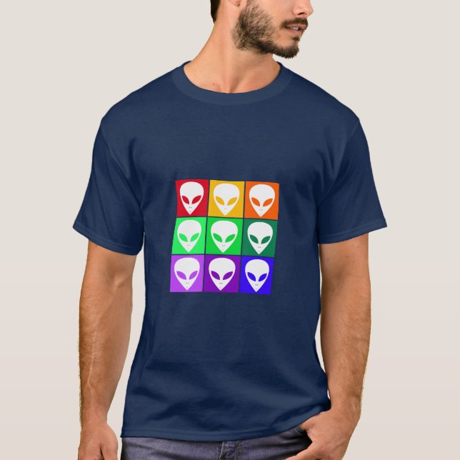 Alien Pop Art T-Shirt (Front)