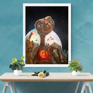 Alien Portrait Painting by Alfred Fox Canvas Print