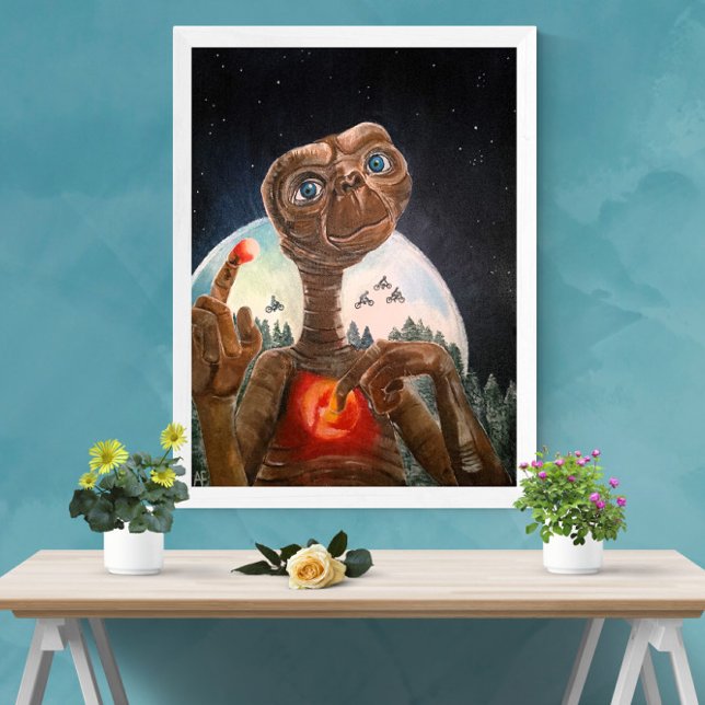Alien Portrait Painting by Alfred Fox Canvas Print (Not Actual Size)