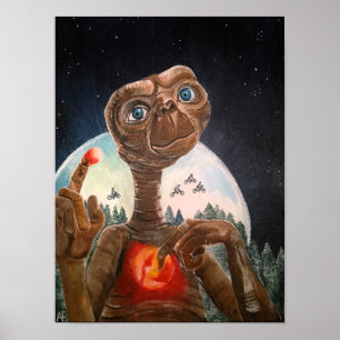 Alien Portrait Painting by Alfred Fox Poster