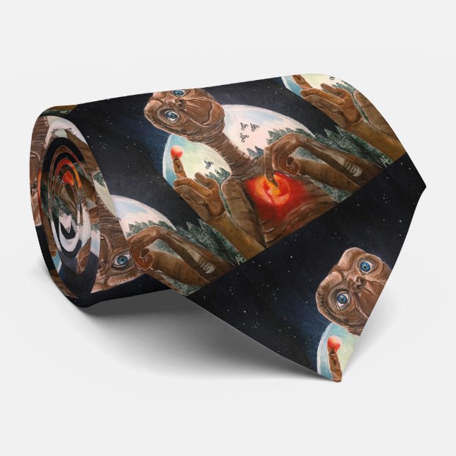 Alien Portrait Painting by Alfred Fox Tie (Rolled)