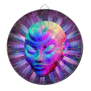 Alien Psychedelic Meditation Dartboard