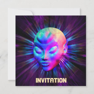 Alien Psychedelic Meditation Invitation