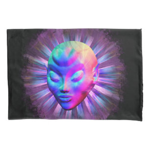 Alien Psychedelic Meditation Pillowcase