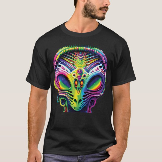 Alien Psychedelic T-Shirt (Front)