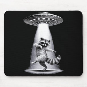Alien Racoon Performs Meme Silly Dabbing Dance Mu Mouse Mat