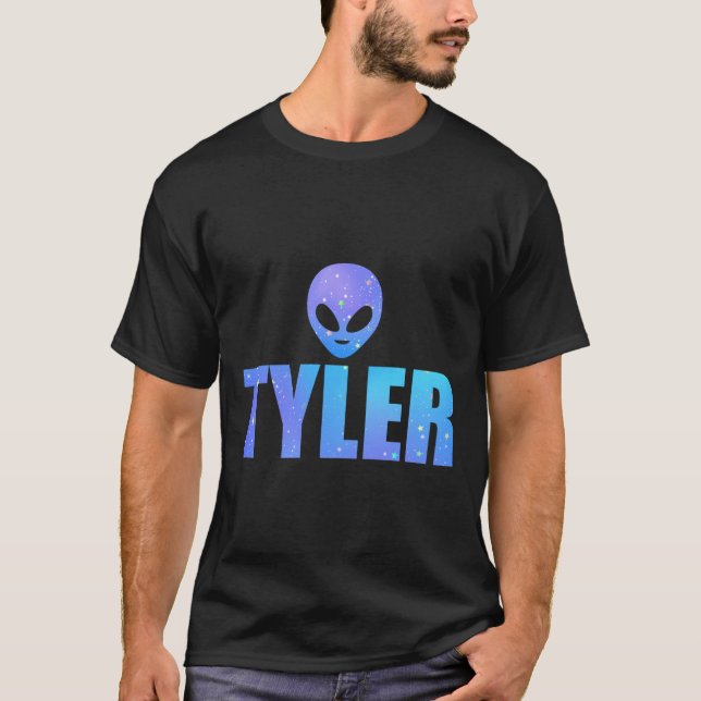 Alien Raid Tyler Funny Meme Group T-Shirt (Front)