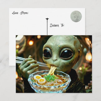 Alien Ramen | Saying Hi | Keeping in Touch Postcard
