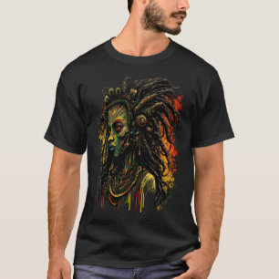 Alien Rasta Rastafarian Rastafari UFO Extraterrest T-Shirt