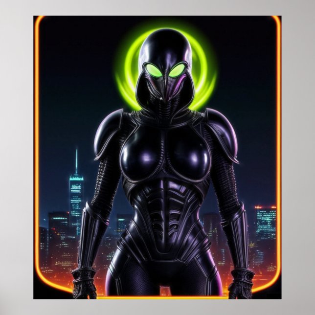 Alien Raven 04 Poster (Front)