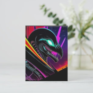 Alien Raven 07 Postcard