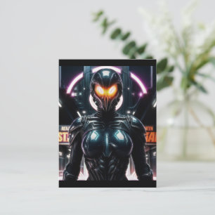 Alien Raven 08 Postcard