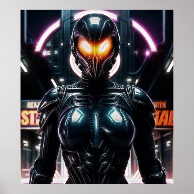 Alien Raven 08 Poster (Front)