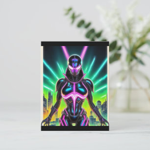 Alien Raven 09 Postcard