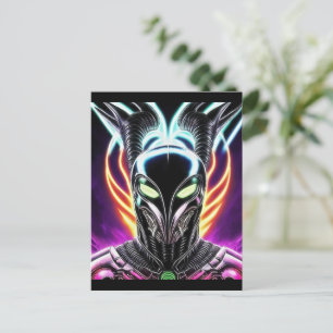 Alien Raven 18 Postcard