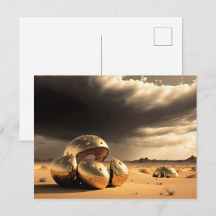 Alien Relics in the Desert Postcard