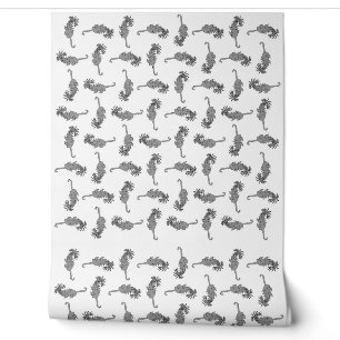 Alien reptile pattern wallpaper