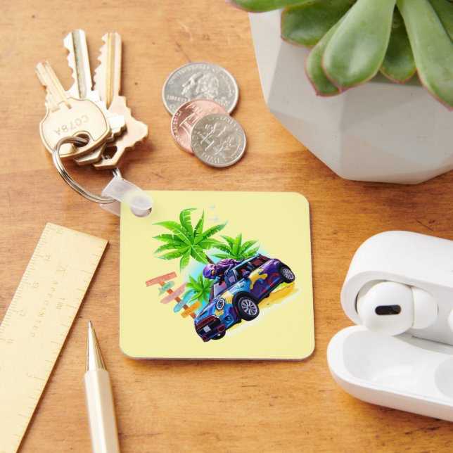 Alien Riding a Mini Keychain (Desk)