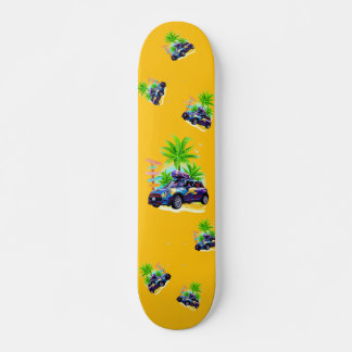 Alien Riding a Mini Skateboard