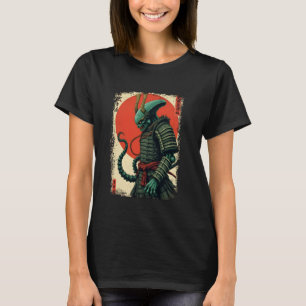Alien Samurai Tee Japanese Sci-Fi Design Apparel U
