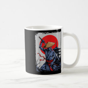 Alien Samurai Ufo Japanese Vintage Graphic Ukiyo-e Coffee Mug