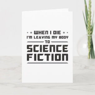 Alien Science Fiction Day Space Science Gift Idea Card
