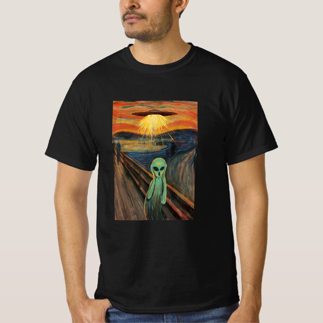 Alien Scream Painting T-Shirt (Front)