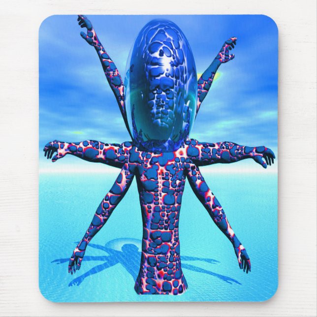 Alien Sculpture Mouse Mat (Front)