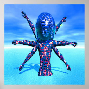 Alien Sculpture Poster