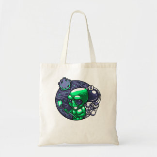 Alien Selfie Snap For Astronomer Teacher Space Fan Tote Bag