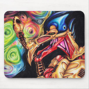 Alien Sentinel - Sci-Fi Art Mouse Mat