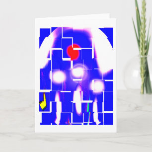 Alien shelter art holiday card