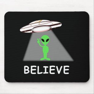 Alien Shirt - I Believe New Cool Ufo Mouse Mat
