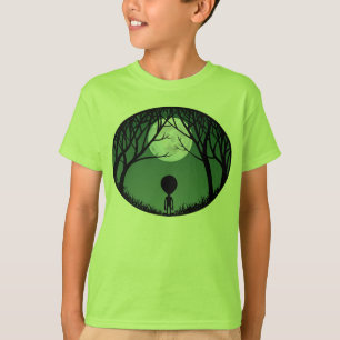 Alien Shirt Kid's Extraterrestrial w. Moon T-Shirt