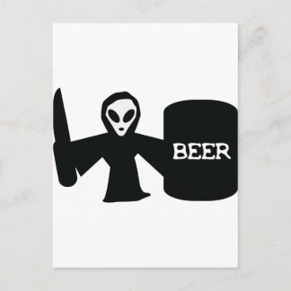 alien shotgun postcard