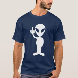 Alien showing the middle finger T-Shirt