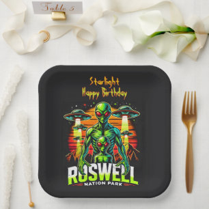 Alien Sightings at Roswell Nation Park! Paper Plate
