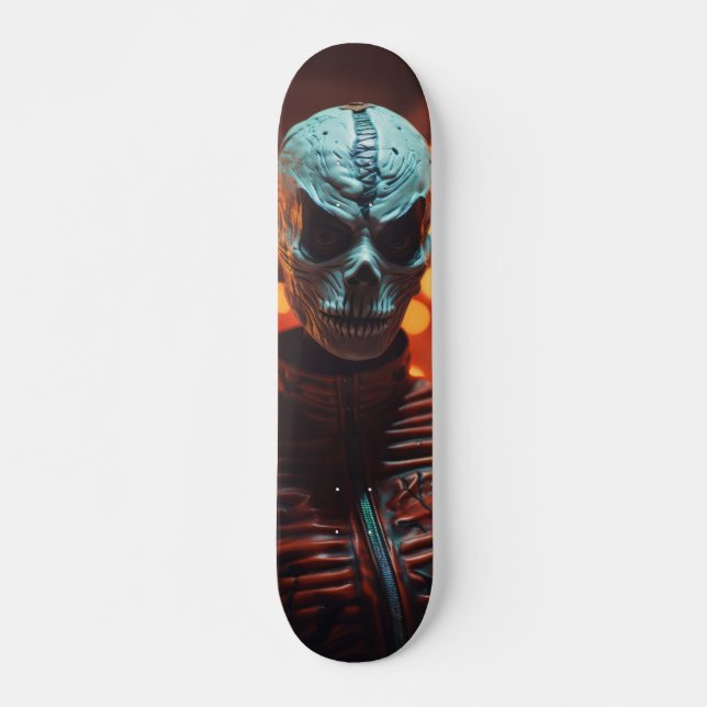 Alien Skateboard Looking Straight Ahead (Front)