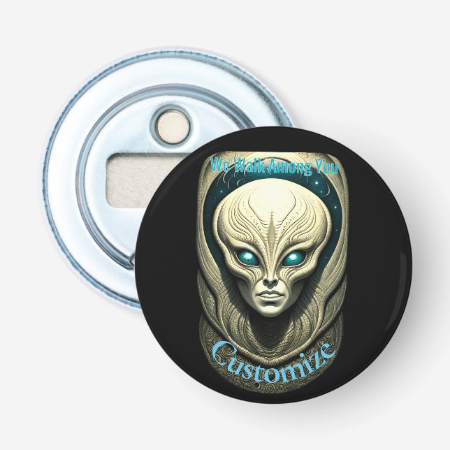 Alien skull Head Thunder_Cove  Bottle Opener (Front)